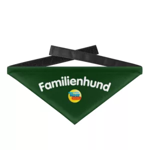 Tierhalstuch Familienhund - Hundehalstuch mit Klettverschluss-833
