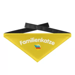 Tierhalstuch Familienkatze - Hundehalstuch mit Klettverschluss-5766