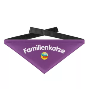 Tierhalstuch Familienkatze - Hundehalstuch mit Klettverschluss-31
