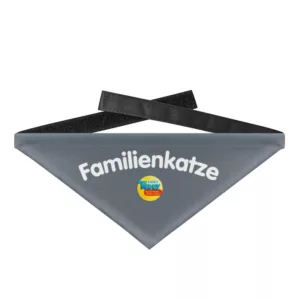 Tierhalstuch Familienkatze - Hundehalstuch mit Klettverschluss-1157