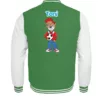 Fußball-Teddy College-Jacke für Kinder mit eigenem Namen - Kinder College Sweatjacke-6754