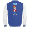 Fußball-Teddy College-Jacke für Kinder mit eigenem Namen - Kinder College Sweatjacke-6751