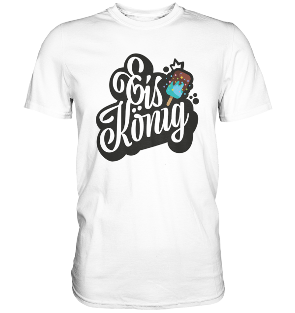 EISKÖNIG - Klassisches Baumwollshirt für Erwachsene – Bild 3