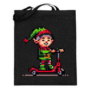 Pixel Wichtel - Jutebeutel (mit langen Henkeln)-16