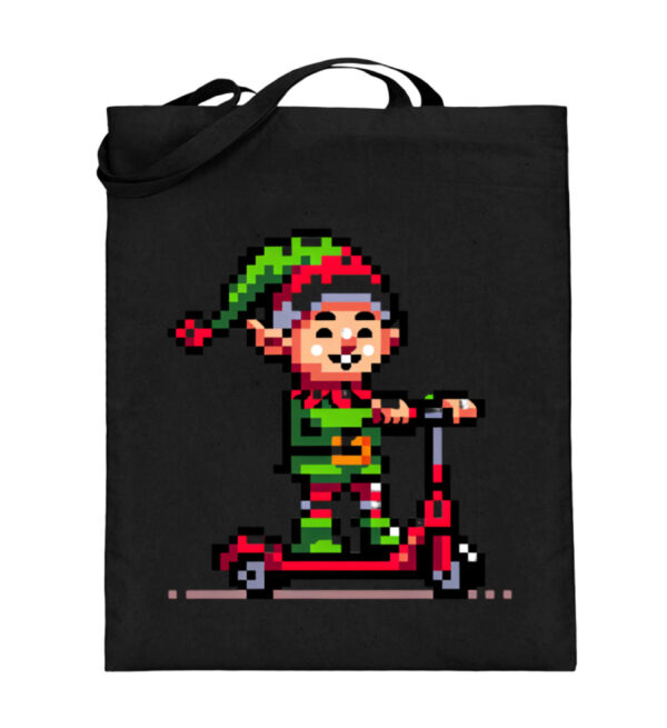 Pixel Wichtel - Jutebeutel (mit langen Henkeln)-16