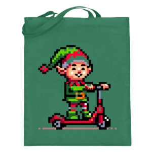 Pixel Wichtel - Jutebeutel (mit langen Henkeln)-5741