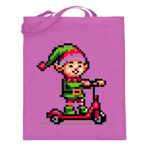 Pixel Wichtel - Jutebeutel (mit langen Henkeln)-5759