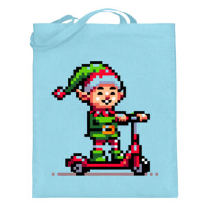 Pixel Wichtel - Jutebeutel (mit langen Henkeln)-5745