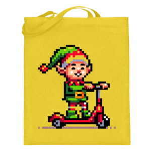 Pixel Wichtel - Jutebeutel (mit langen Henkeln)-5766