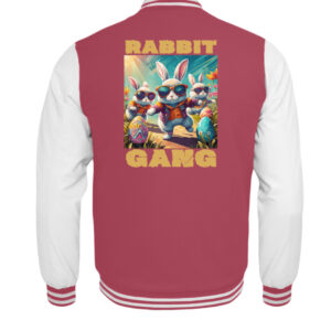 Rabbit Gang - Die coole Jacke für das Oster-Outfit - Kinder College Sweatjacke-6755
