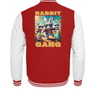 Rabbit Gang - Die coole Jacke für das Oster-Outfit - Kinder College Sweatjacke-6756