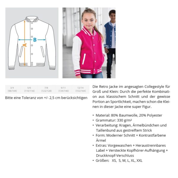 Rabbit Gang - Die coole Jacke für das Oster-Outfit  - Kinder College Sweatjacke – Bild 13