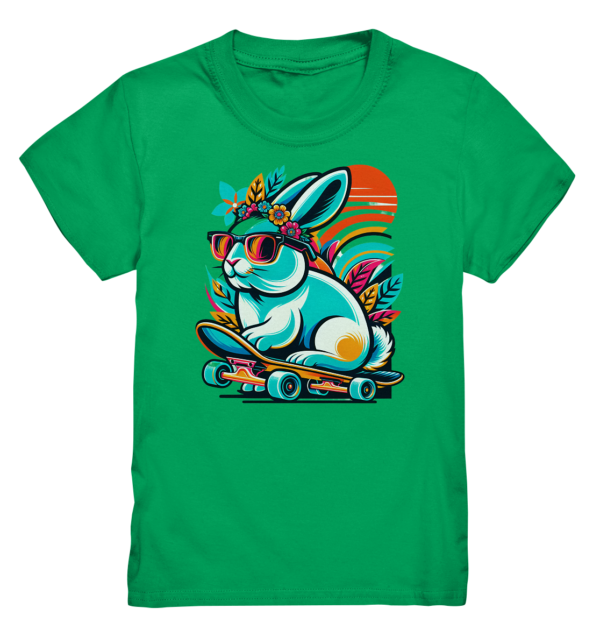 Osterhase auf Skateboard - Kids Premium Shirt – Bild 3