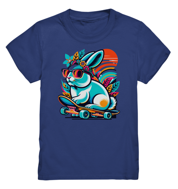 Osterhase auf Skateboard - Kids Premium Shirt – Bild 2