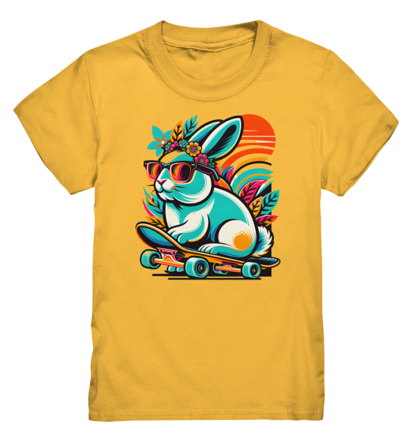 Osterhase auf Skateboard - Kids Premium Shirt