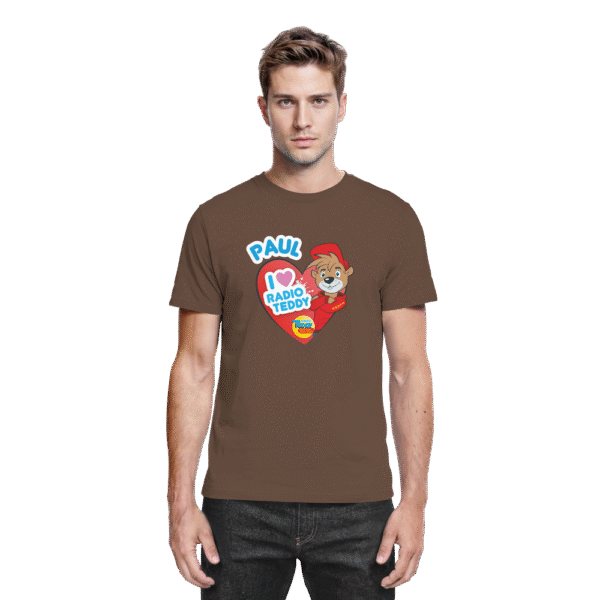 I love Radio TEDDY mit eigenem Namen - Gerades Premium Shirt für Erwachsene – Bild 4