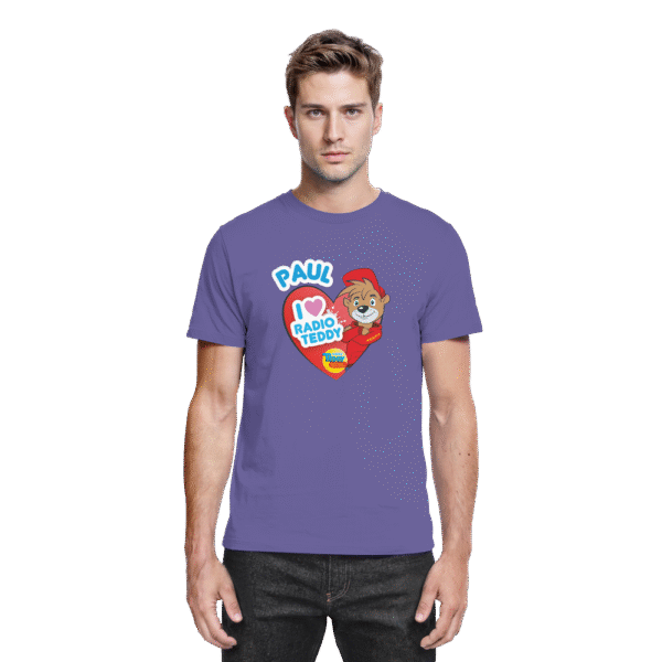 I love Radio TEDDY mit eigenem Namen - Gerades Premium Shirt für Erwachsene – Bild 11