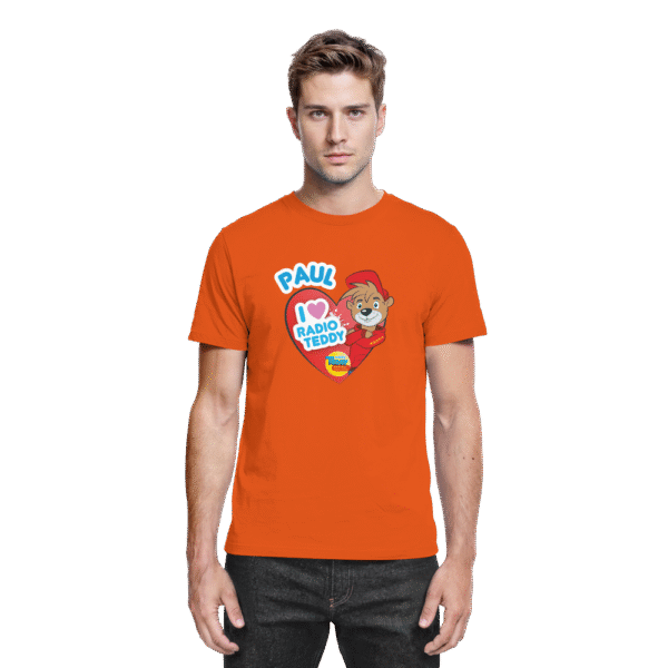 I love Radio TEDDY mit eigenem Namen - Gerades Premium Shirt für Erwachsene – Bild 14