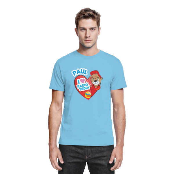 I love Radio TEDDY mit eigenem Namen - Gerades Premium Shirt für Erwachsene