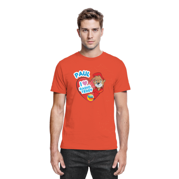 I love Radio TEDDY mit eigenem Namen - Gerades Premium Shirt für Erwachsene – Bild 24