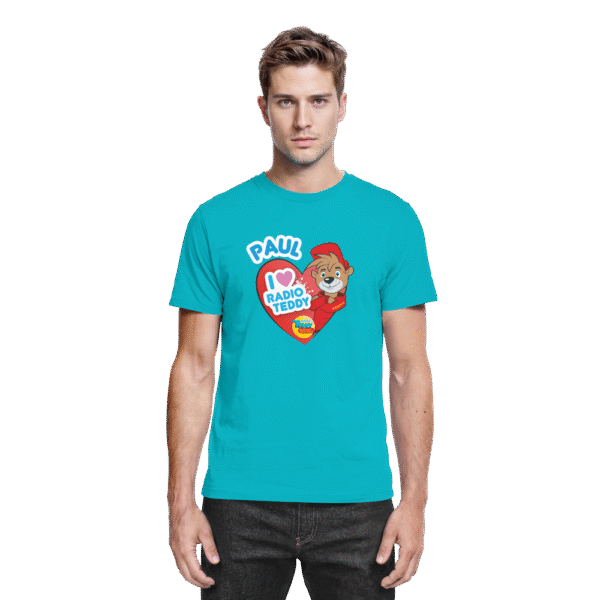 I love Radio TEDDY mit eigenem Namen - Gerades Premium Shirt für Erwachsene – Bild 26
