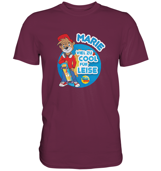 Viel zu cool für leise mit eigenem Namen – Premium Shirt